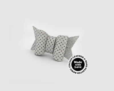 Mini Italian Leather Hair Bow #032