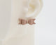 Italian Leather Bow #A004 Earrings