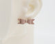 Italian Leather Bow #A006 Earrings