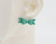 Italian Leather Bow #A012 Earrings