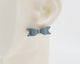 Italian Leather Bow #A013 Earrings