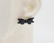 Italian Leather Bow #A017 Earrings