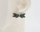 Italian Leather Bow #A019 Earrings
