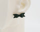 Italian Leather Bow #A020 Earrings