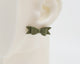 Italian Leather Bow #A021 Earrings
