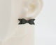 Italian Leather Bow #A022 Earrings