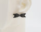 Italian Leather Bow #A023 Earrings