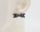 Italian Leather Bow #A024 Earrings