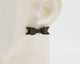 Italian Leather Bow #A025 Earrings