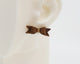 Italian Leather Bow #A026 Earrings