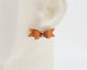 Italian Leather Bow #A033 Earrings