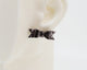 Italian Leather Bow #A038 Earrings