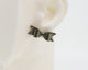 Italian Leather Bow #A039 Earrings