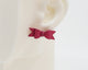 Italian Leather Bow #A049 Earrings