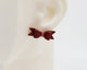 Italian Leather Bow #A054 Earrings