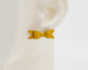 Italian Leather Bow #A055 Earrings
