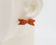 Italian Leather Bow #A057 Earrings