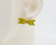 Italian Leather Bow #A058 Earrings