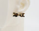 Italian Leather Bow #A061 Earrings