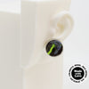 Wool & Fiber Asymmetrical Earrings #A001