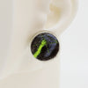 Wool & Fiber Asymmetrical Earrings #A001