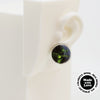 Wool & Fiber Asymmetrical Earrings #A001