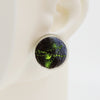 Wool & Fiber Asymmetrical Earrings #A001
