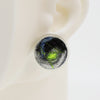 Wool & Fiber Asymmetrical Earrings #A002