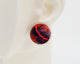 Wool & Fiber Asymmetrical Earrings #A003