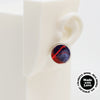 Wool & Fiber Asymmetrical Earrings #A003