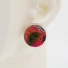 Wool & Fiber Asymmetrical Earrings #A004