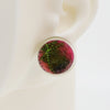 Wool & Fiber Asymmetrical Earrings #A004