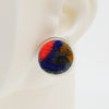 Wool & Fiber Asymmetrical Earrings #A005