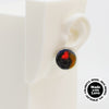 Wool & Fiber Asymmetrical Earrings #A005