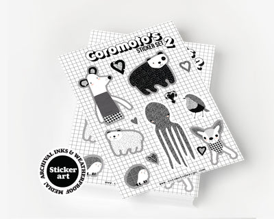 Coromoto's Glossy Sticker Set 2