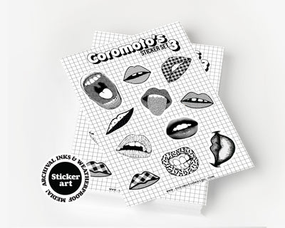 Coromoto's Glossy Sticker Set 3