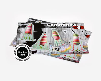 Coromoto's Mini Monster Factory Stickers Set #008