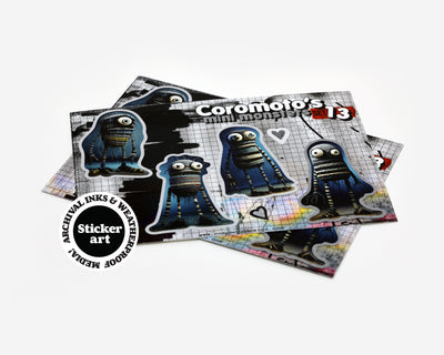 Coromoto's Mini Monster Factory Stickers Set #013