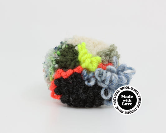 Wool & Mix Fiber Pin Brooch #017