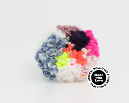Wool & Mix Fiber Pin Brooch #026